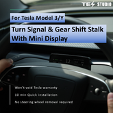 Turn Signal & Gear Shift Stalk With Mini Display For Tesla Model 3 Highland / Y Juniper